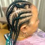 Stitch Braids w/ added hair