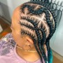 Stitch Braids w/ added hair