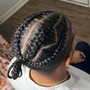 Cornrows under wig