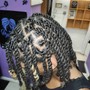 Flat twist/2 strand twists on natural or relaxed hair