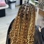 Micro Boho braids human hair added