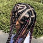 Large Knotless Braids