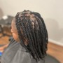 Interlock Re-twist on Traditional Locs