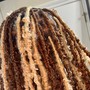 Mid-back butterfly locs