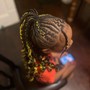 Braids front knotless back