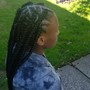 Braids front knotless back