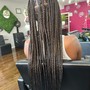 Kid's knotless braids (medium)