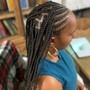 Tribal/ Fuhlani Braids in Front / Knotless in Back