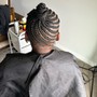 I purchase the hair that’s needed for braiding