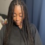 Medium knotless braids only