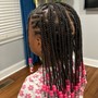 Large Straight Back Braids Feed In