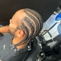 Men’s Cornrows Extensions (feed-in)