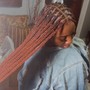 Medium Short Bohemian Knotless Braids