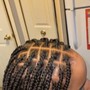 Medium knotless Braids