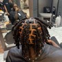 Half head retwist and style