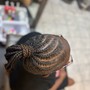 Half head retwist and style