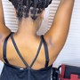 Mid back length Large Knotless