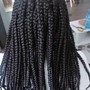 Smedium Bohemian braids waist length