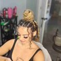 Updo sleek ponytail