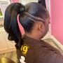 Sleek Ponytail (Quickweave half up half down)