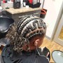 Children 6-7 Feed-in Braids + Hair Included