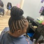 Feed- in Braids ponytail/bun