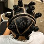 Free style Bantu knots