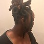 Short Re-Twist w/ Style (Above Shoulder)