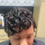 Roller Set on Natural Hair