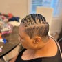 Bleaching of hair or wig knots