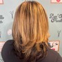 Long hair full highlights & toning