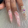 Encapsulated Short Acrylic Nails