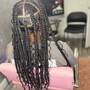 Box Braids over locs