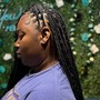 Crochet Locs With Crochet Individuals in front Only