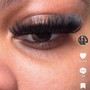 Cat eye lash clusters