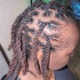 SPECIAL: Loc retwist (interlocking and palm rolling), Detox,  and simple style