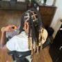 Retwist w/two strands or plaits