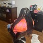 Braids in front/sew-in back