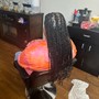 Braids in front/sew-in back