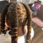 Individual braids take down