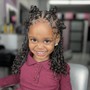 Kiddie braided ponytail