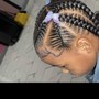 Kiddie braided ponytail