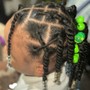 Large Knotless Box Braids