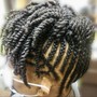 Men’s cornrows straight back