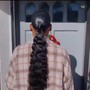 Straight back (low, mid, or high) ponytail