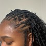 Half-up/half down Quick Weave