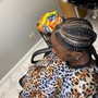 5 feed in braids with tiny braids