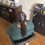 Braids in front/sew-in back