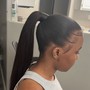 Knot ponytail