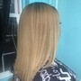 Long hair shampoo & style